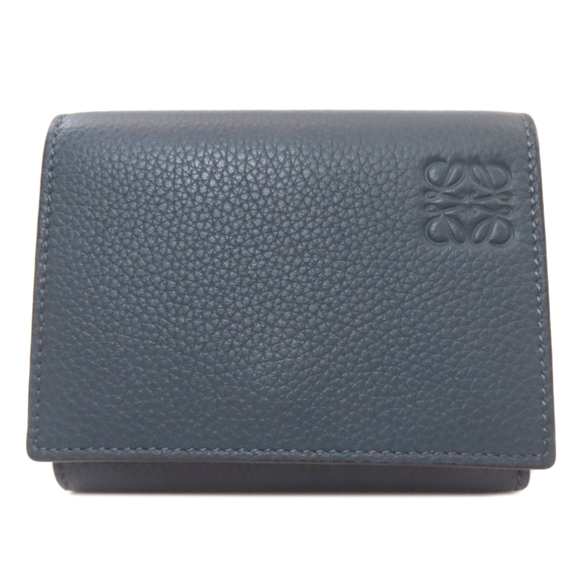 LOEWE Compact Wallet Anagram Bifold Leather for